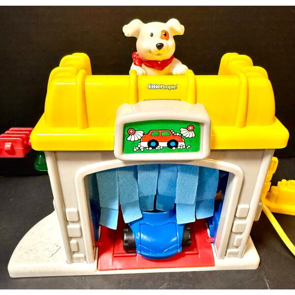 FP Little People Road Trip Ready Garage Figures, Car wash 2 vehicles 4 figures - Picture 6 of 7